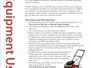 One Less Spark Equipment Use