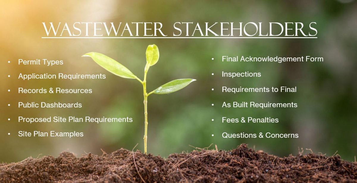 Wastewater Stakeholders contents